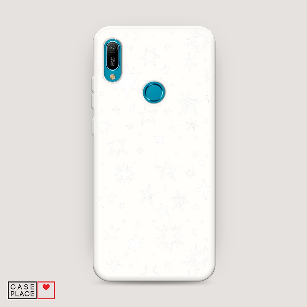 

Чехол Awog на Huawei Y6 2019/Y6s/Honor 8A "Звездочки графика белая", Разноцветный, 68657-1