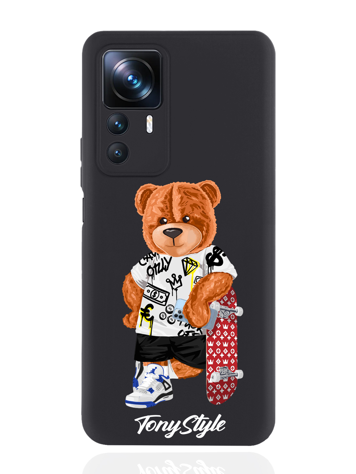 

Чехол Tony Style для Xiaomi 12T Tony Style со скейтом черный, Коричневый;черный;красный