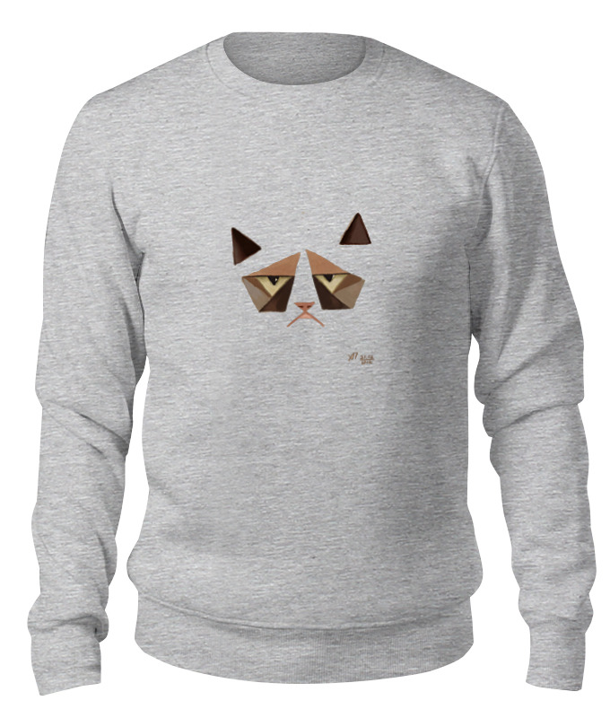 

Свитшот унисекс Printio Сердитый котик / grumpy cat (art nouveau) серый XL, Сердитый котик / grumpy cat (art nouveau)