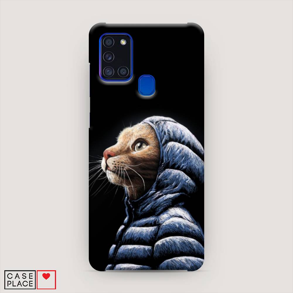 

Пластиковый чехол "Кот в капюшоне" на Samsung Galaxy A21s, 2100220-1