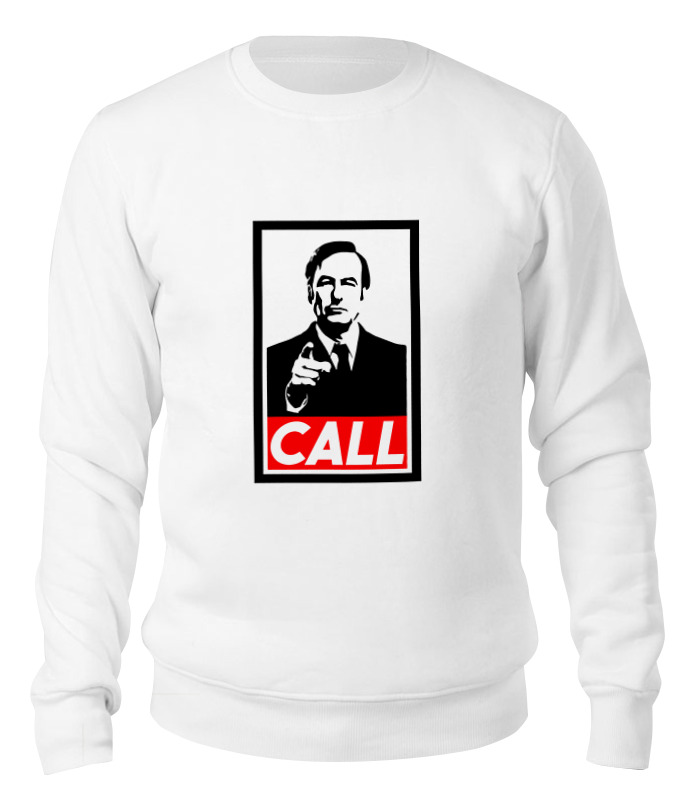 

Свитшот унисекс Printio Better call saul белый L, Better call saul
