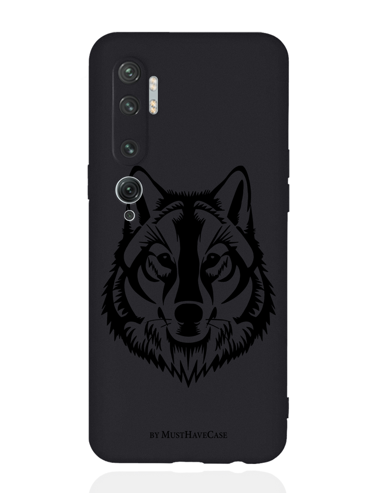 

Чехол MustHaveCase для Xiaomi Mi Note 10/10 Pro Волк черный