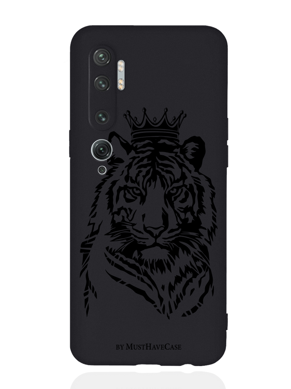 

Чехол MustHaveCase для Xiaomi Mi Note 10/10 Pro Тигр с Короной черный