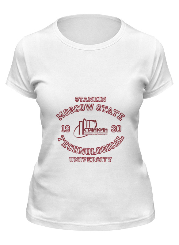 

Футболка женская Printio Мужская мгту станкин белая M, Белый, Мужская мгту "станкин"