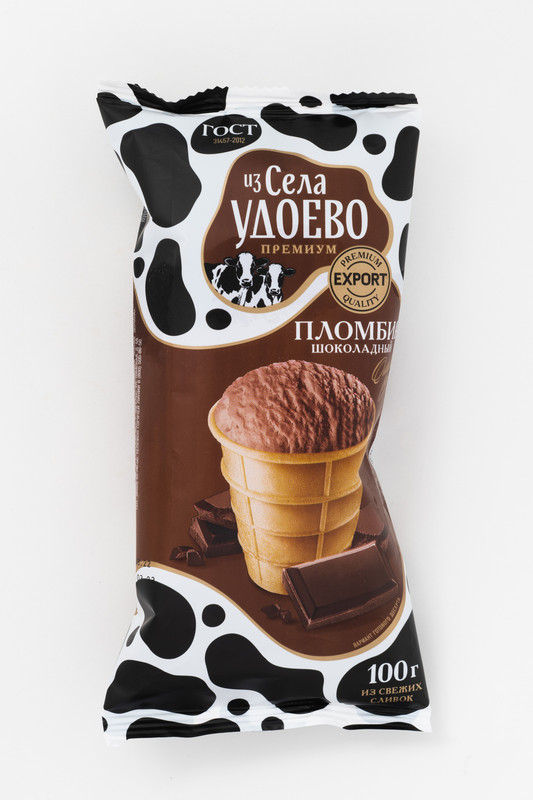 

Мороженое Из села Удоево пломбир, шоколадный, в стаканчике, 15%, 100 г