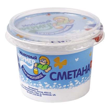 

Сметана Молочный фермер 15% 180 г бзмж