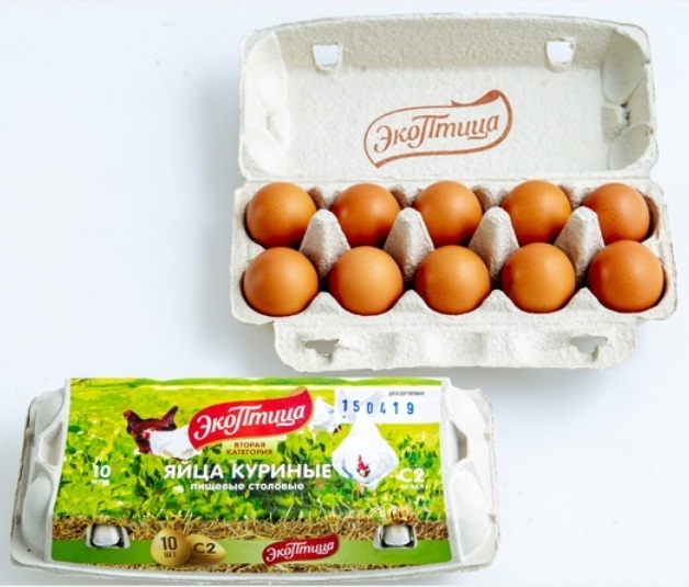 

Яйцо куриное ЭкоПтица С2 10 шт