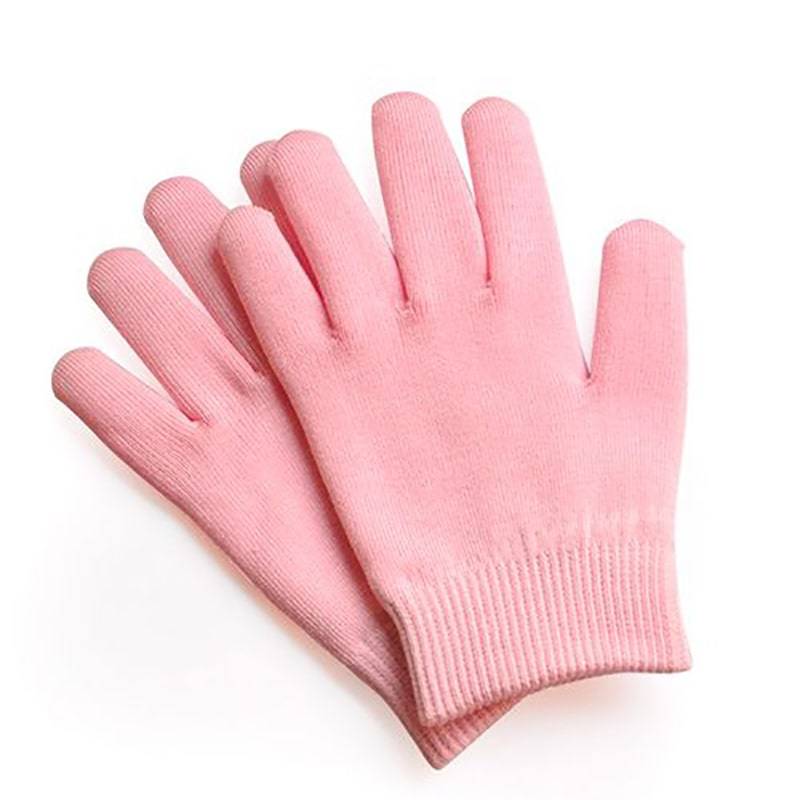 фото Увлажняющие гелевые перчатки spa gel gloves h0114 розовые baziator