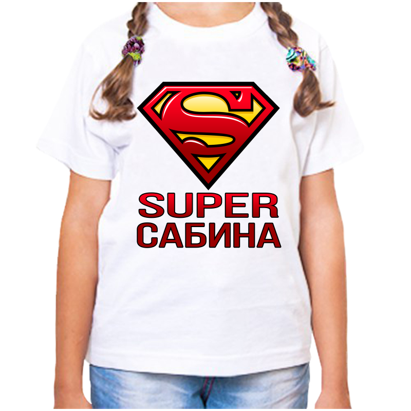 

Футболка девочке белая 26 р-р супер сабина, Белый, fdd_super_sabina