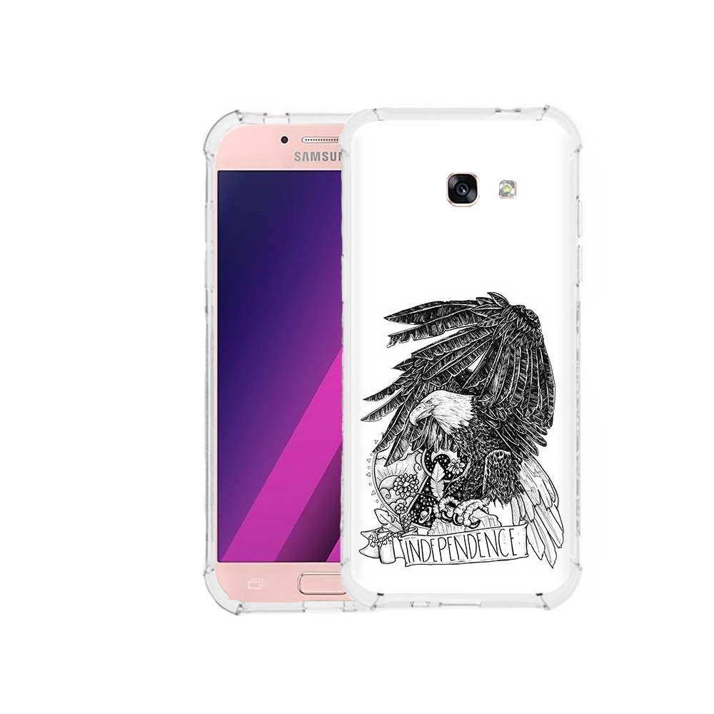 

Чехол MyPads Tocco для Samsung Galaxy A5 черно белый сокол (PT51293.578.688), Прозрачный, Tocco