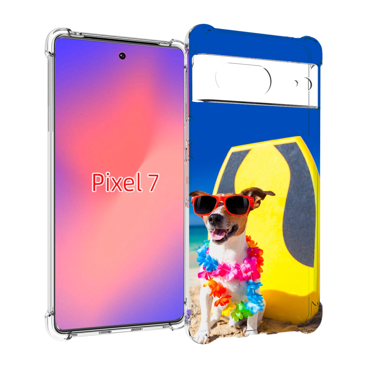 

Чехол Mypads Гавайская-Собака Для Google Pixel 7, Прозрачный, Tocco