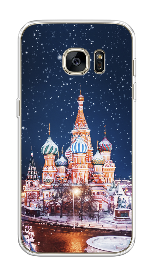 

Чехол на Samsung Galaxy S7 "Москва 1", Коричневый;синий;белый, 24550-1