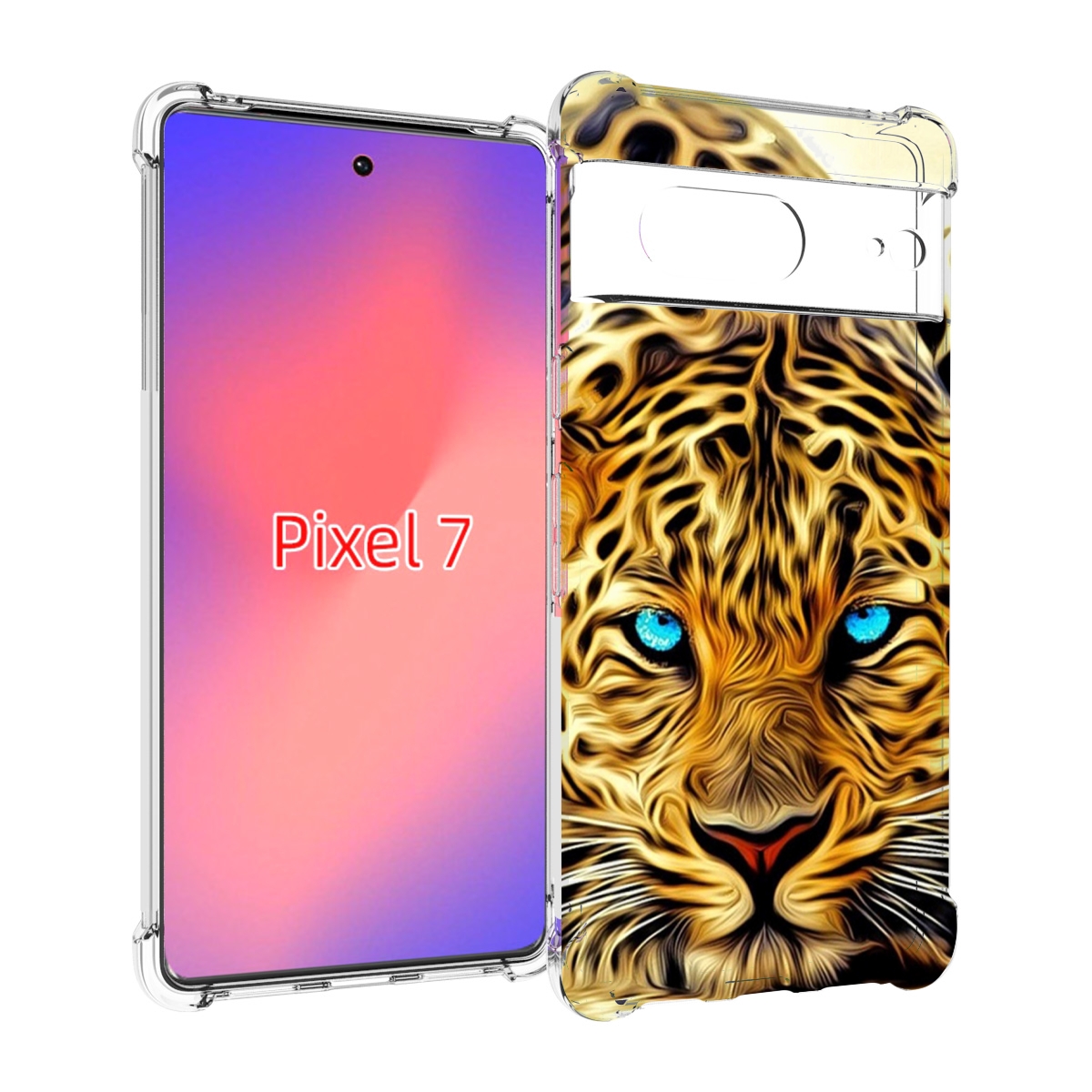 

Чехол Mypads Голубоглазый-Гепард Для Google Pixel 7, Прозрачный, Tocco