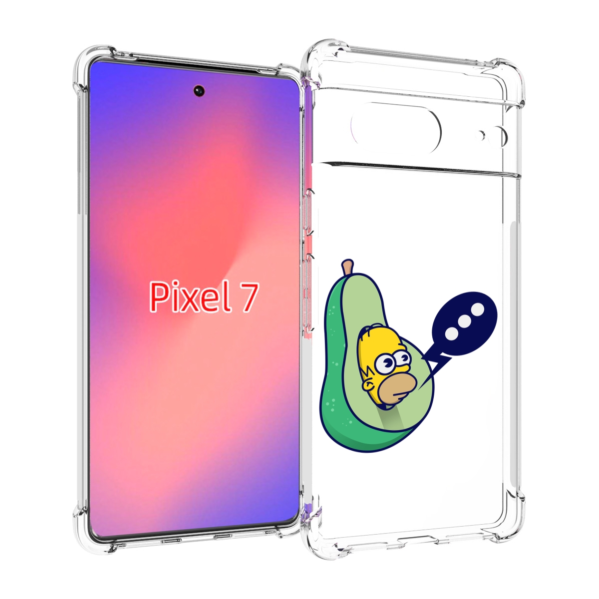 

Чехол Mypads Гомер-Авокадо Для Google Pixel 7, Прозрачный, Tocco
