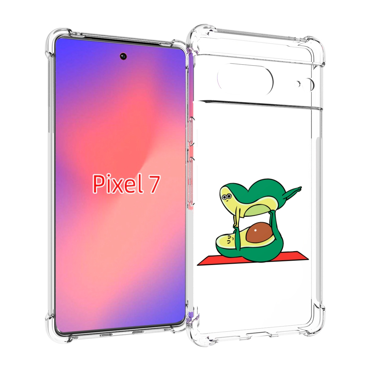

Чехол Mypads Две-Половинки Для Google Pixel 7, Прозрачный, Tocco