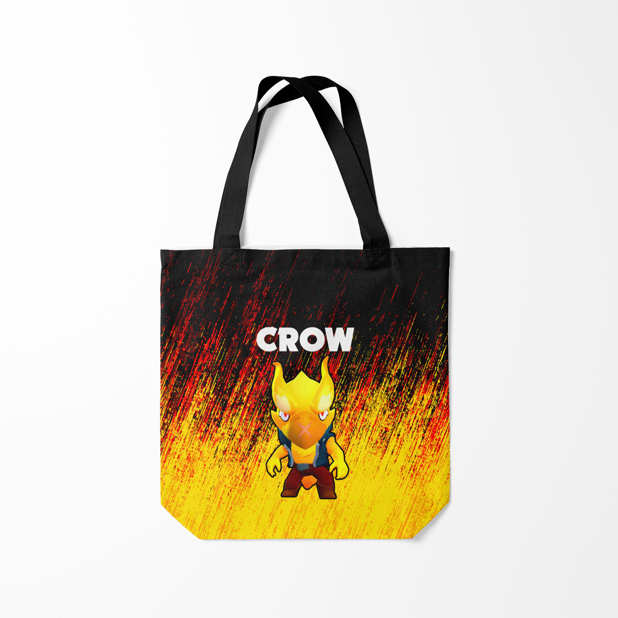 

Сумка шoппер унисекс Burnettie BRAWL STARS CROW PHOENIX, желтый; черный, BRAWL STARS CROW PHOENIX