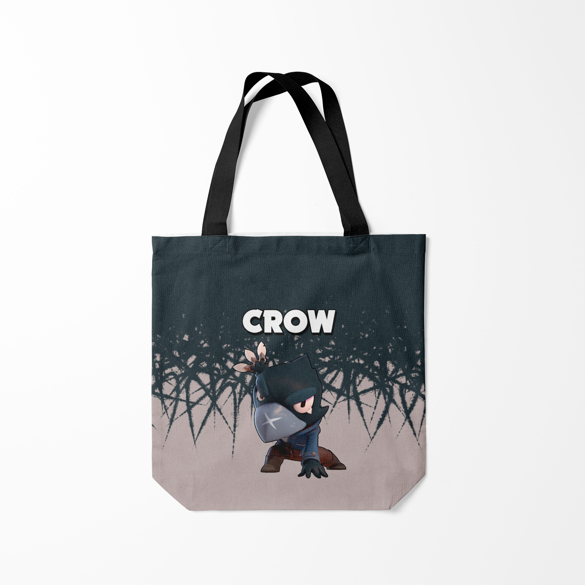 

Сумка шoппер унисекс Burnettie Brawl Stars Crow, серый, Brawl Stars Crow
