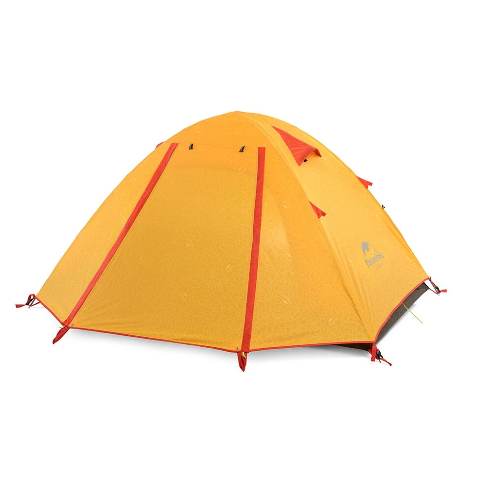 Палатка Naturehike NH18Z044-P с алюминиевыми дугами, на 4 человека, оранжевая