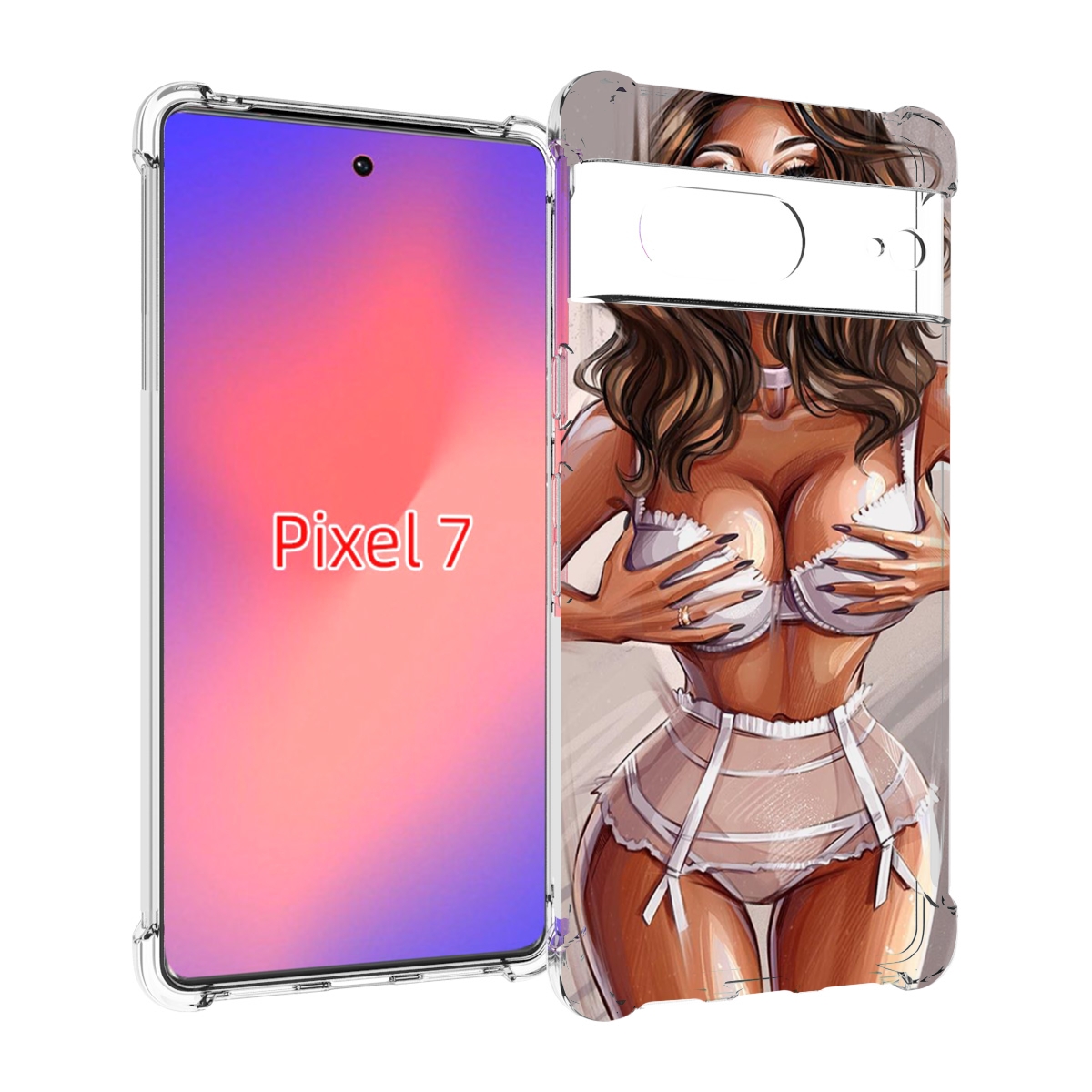 

Чехол Mypads Девушка-В-Кружевном Для Google Pixel 7, Прозрачный, Tocco