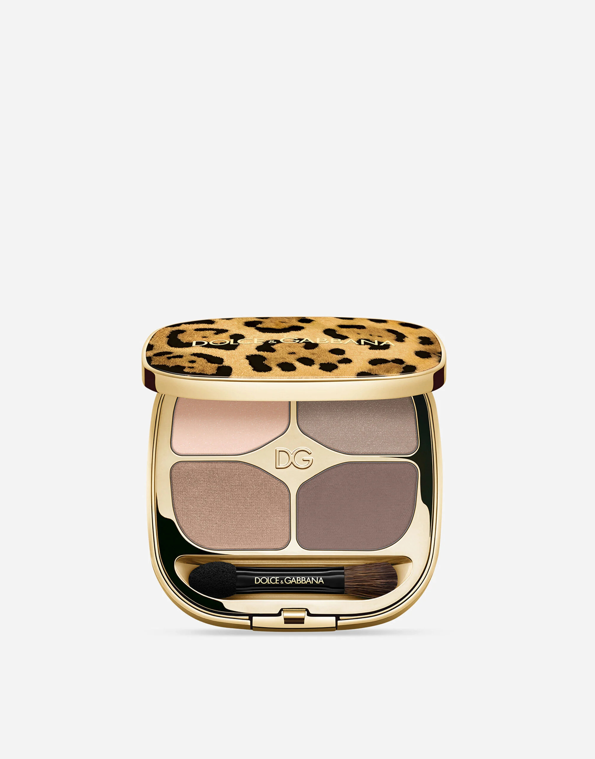 Палетка теней для век Dolce & Gabbana Feline Eyeshadow Quad №3 Smoky Taupe, 4,8 г