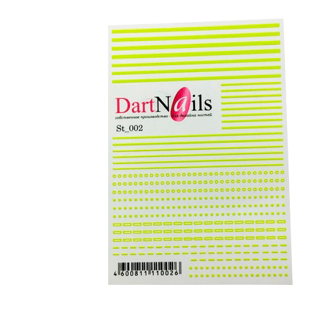 

Набор, DartNails, Гибкие полоски №002, 3 шт.