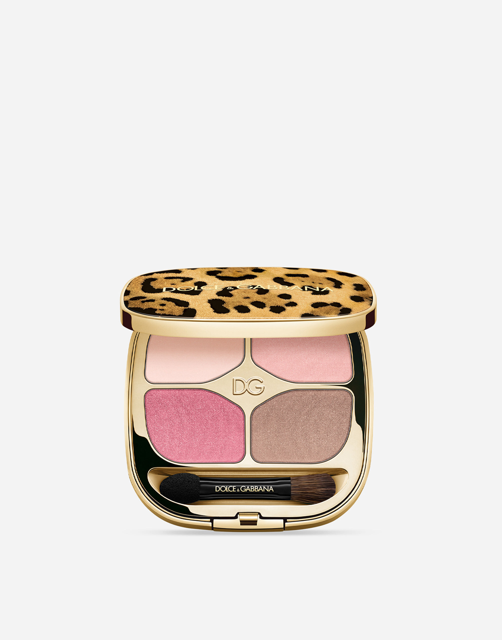 Палетка теней для век Dolce&Gabbana Feline Eyeshadow Quad №6 Romantic Rose 4,8 г