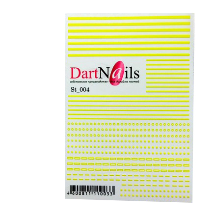 

Набор, DartNails, Гибкие полоски №004, 3 шт.