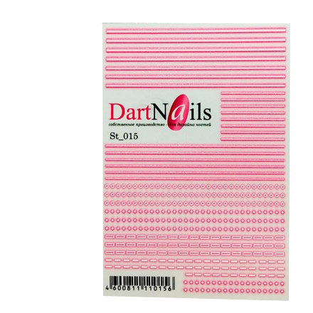 

Набор, DartNails, Гибкие полоски №015, 3 шт.
