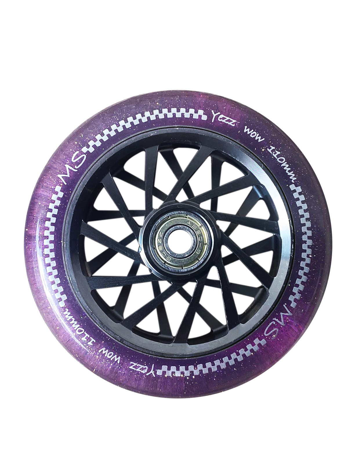 Колесо для трюкового самоката Yezz 110 мм 11L серебро/фиолетовый