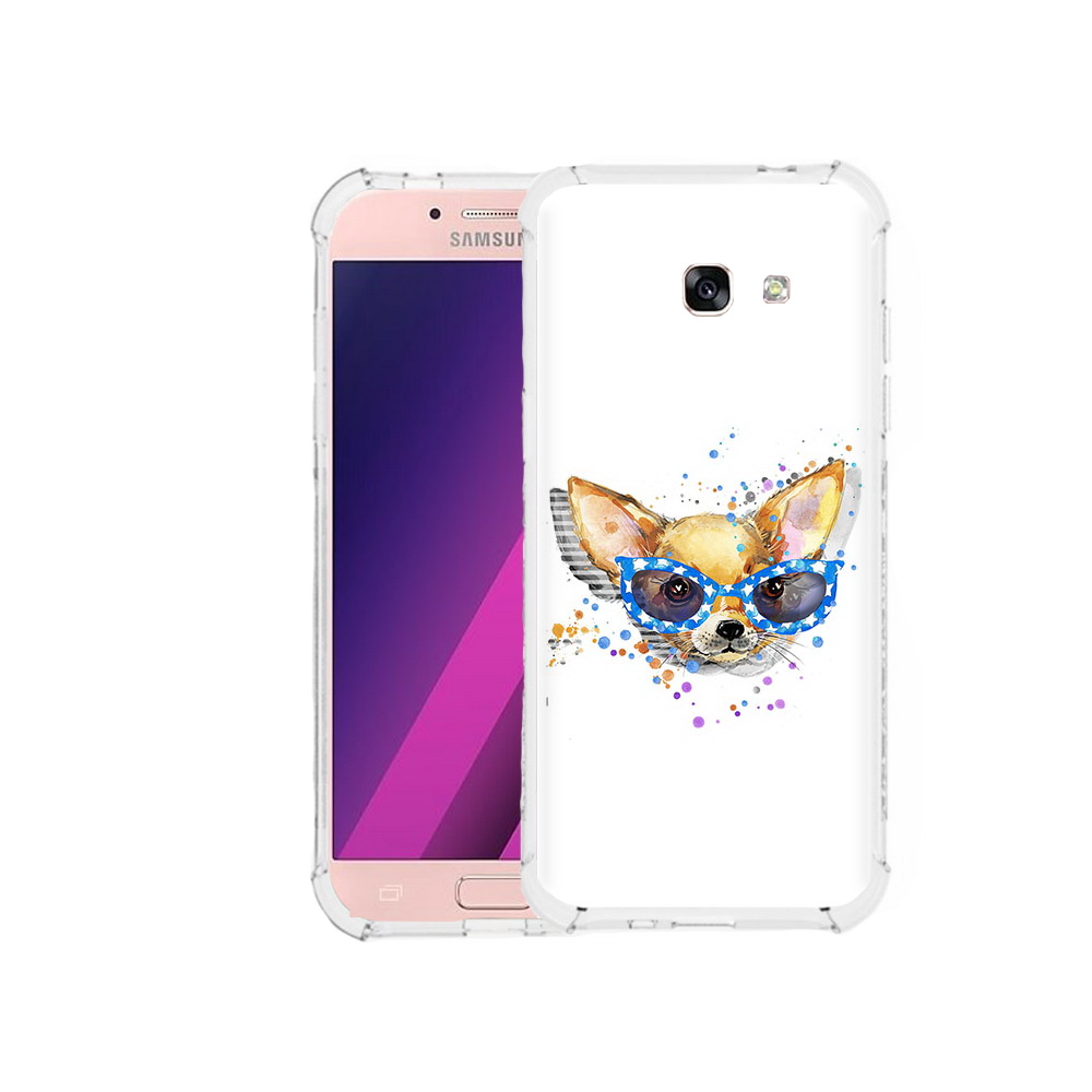 

Чехол MyPads Tocco для Samsung Galaxy A5 чихуа-хуа в очках (PT51293.578.691), Прозрачный, Tocco