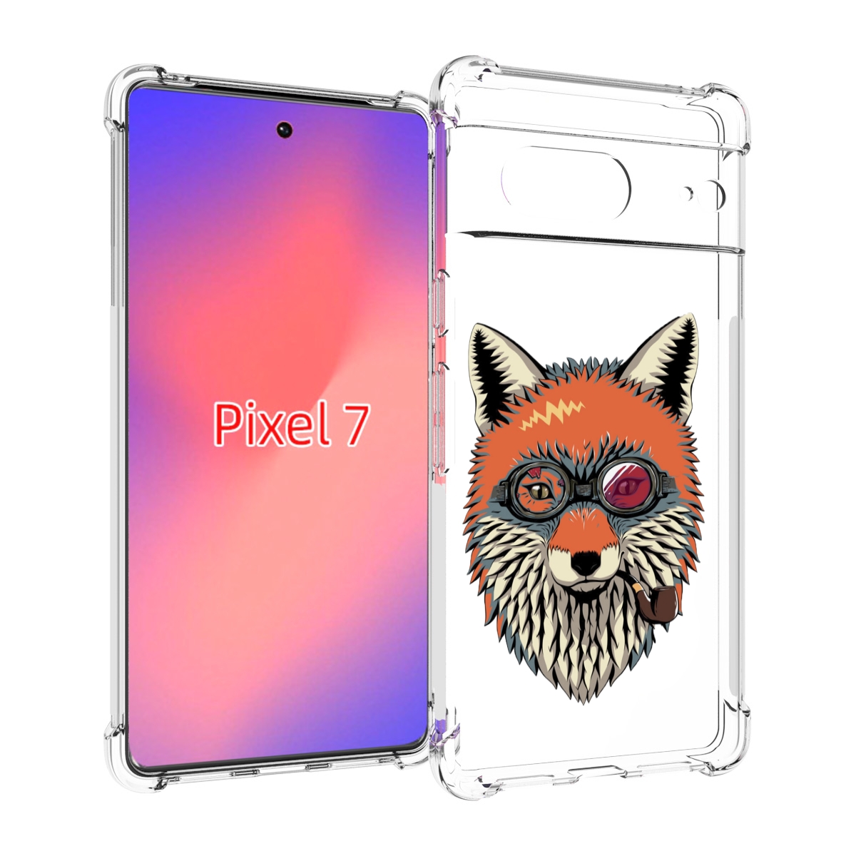

Чехол Mypads Деловой Лис Для Google Pixel 7, Прозрачный, Tocco