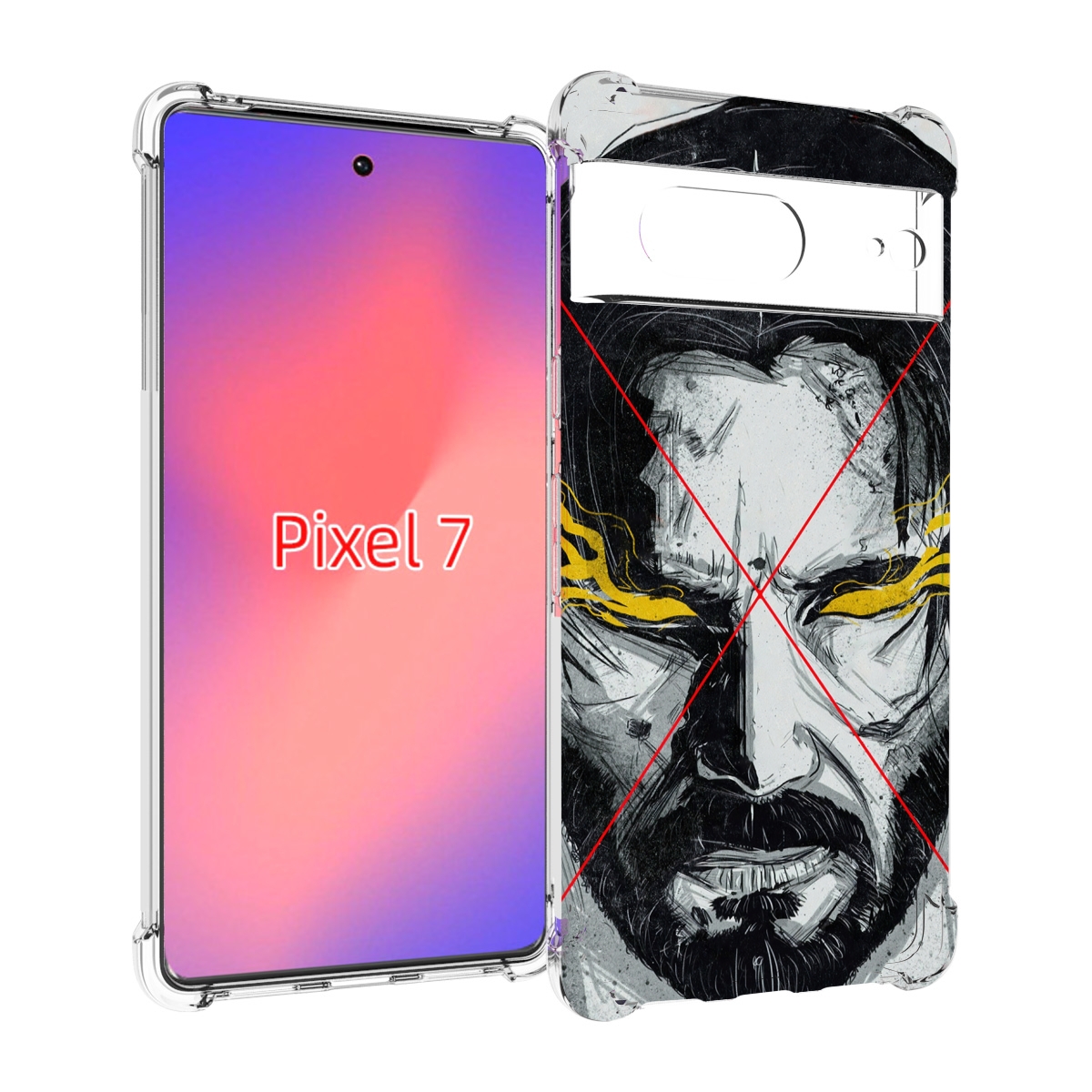 

Чехол Mypads Джон-Уик Для Google Pixel 7, Прозрачный, Tocco