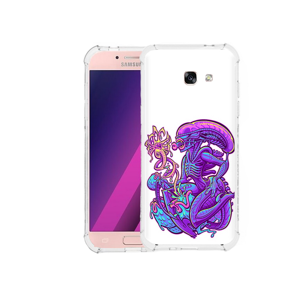 

Чехол MyPads Tocco для Samsung Galaxy A5 чужой фиолетовый цвет (PT51293.578.693), Прозрачный, Tocco