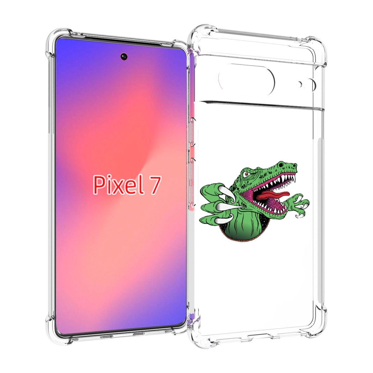

Чехол Mypads Динозавр Для Google Pixel 7, Прозрачный, Tocco