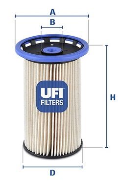 

Фильтр топливный UFI 2602600, Фильтр топливный UFI 2602600 UFI 2602600