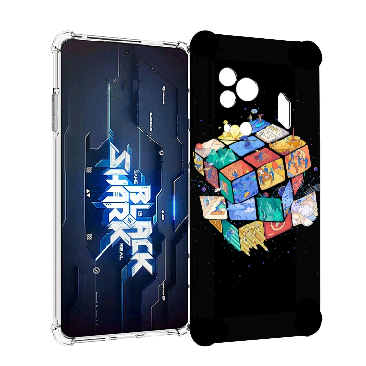 

Чехол MyPads Кубик-Рубика для Xiaomi Black Shark 5 Pro, Прозрачный, Tocco