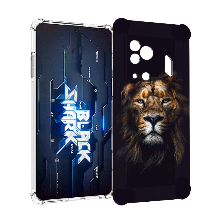 

Чехол MyPads Лев-в-тени мужской для Xiaomi Black Shark 5 Pro, Прозрачный, Tocco