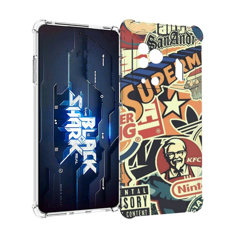 

Чехол MyPads Лейблы-на-постере для Xiaomi Black Shark 5 Pro, Прозрачный, Tocco