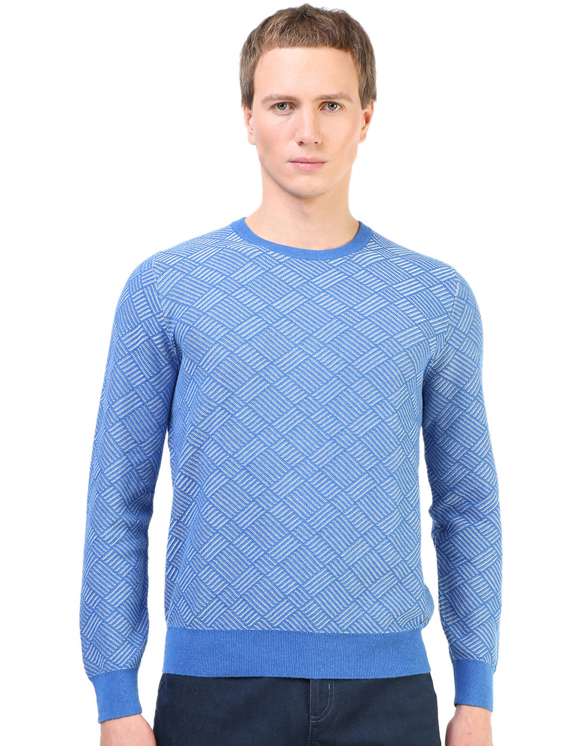 

Джемпер мужской 63131519 MARVELIS голубой XL, 63131519