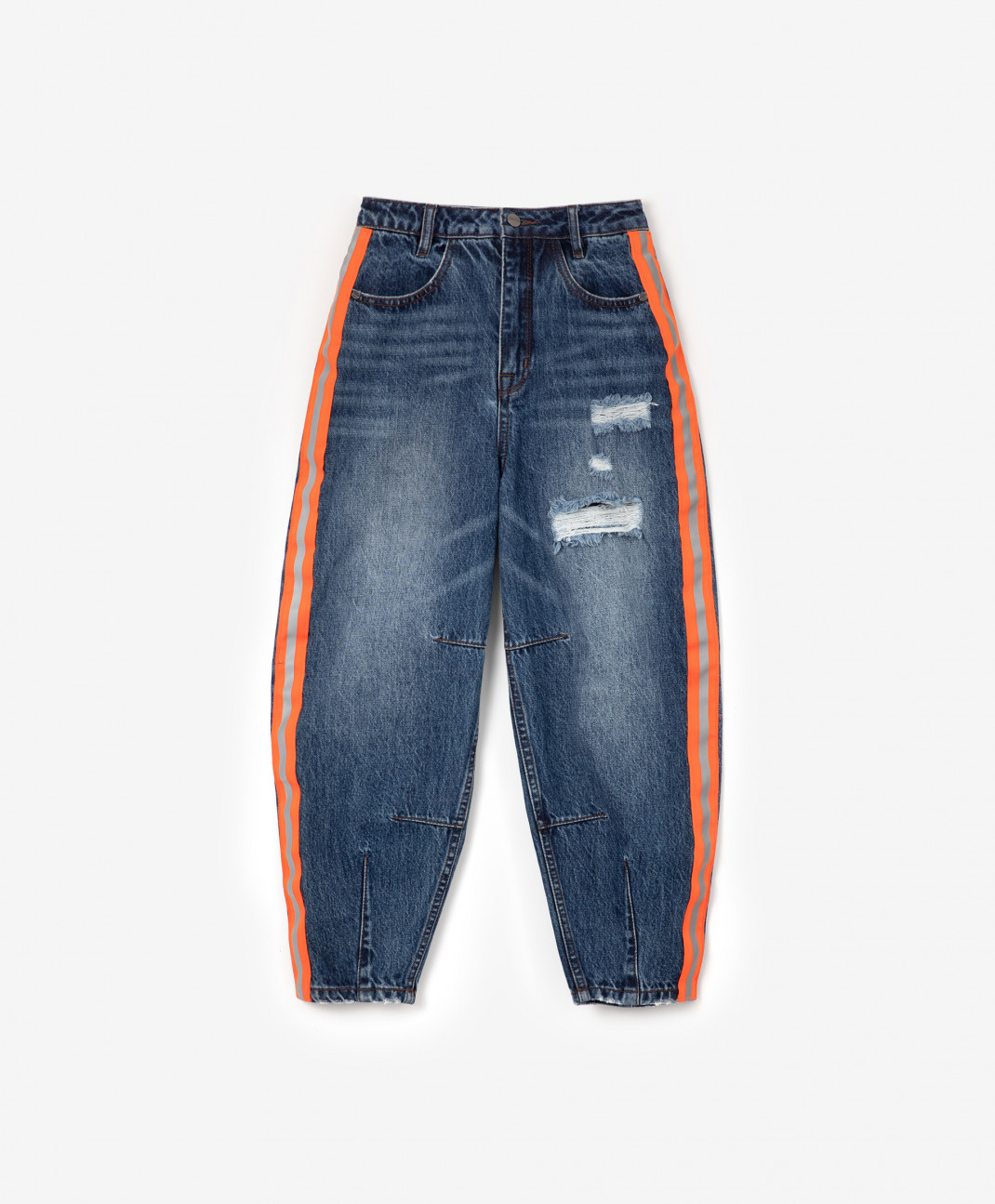 

Джинсы Mom-fit Gulliver цв.синий р.152 22208GJC6307, 22208GJC6307