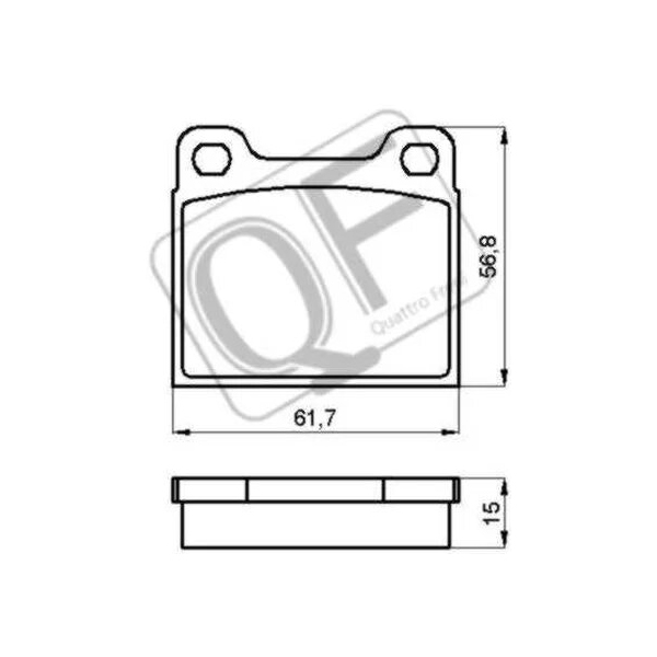

Тормозные колодки QUATTRO FRENI дисковые QF51500