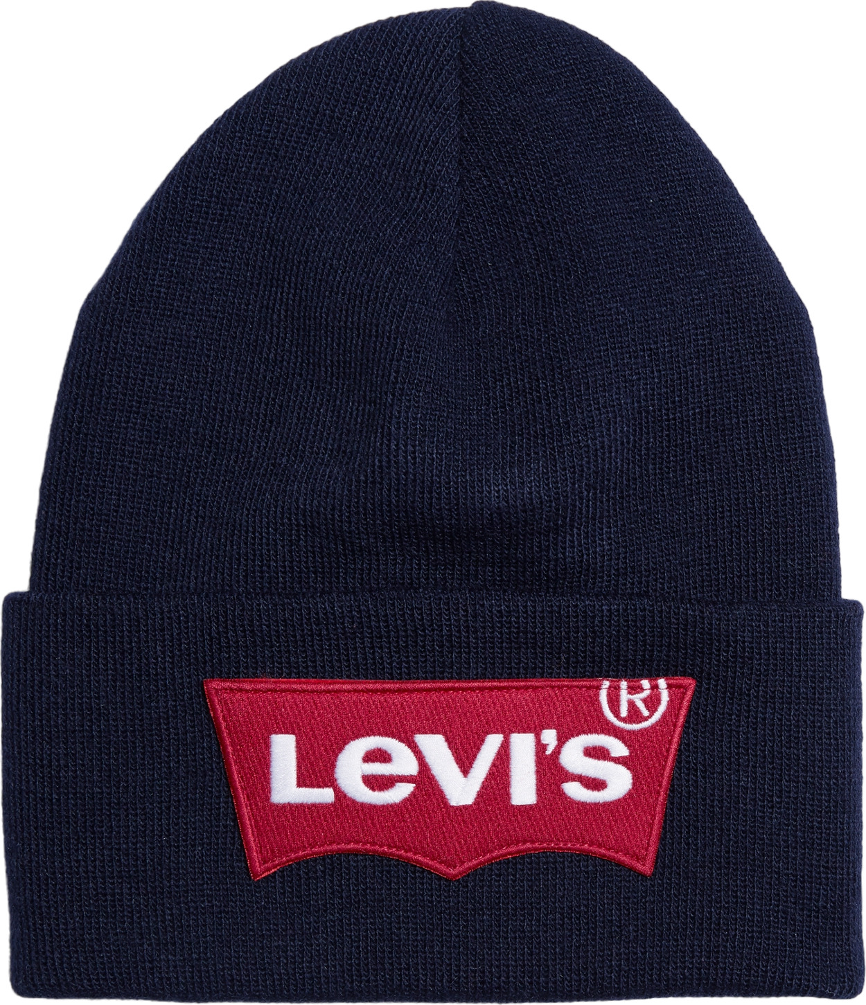 Шапка унисекс Levis Oversized Logo Beanie темно-синяя one size 5099₽