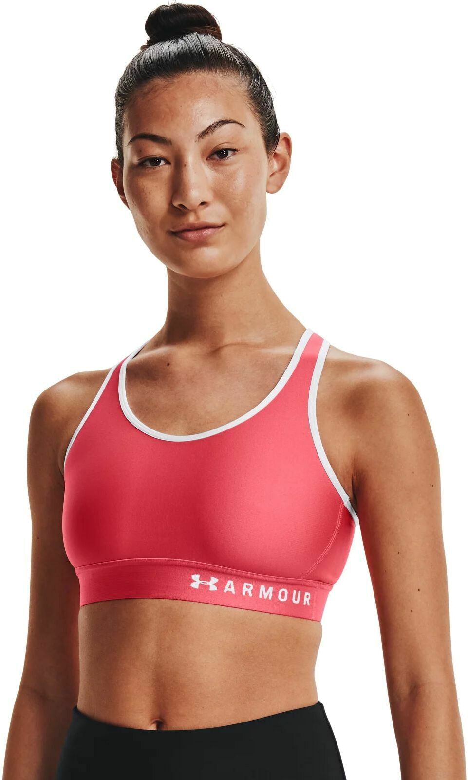 

Топ женский Under Armour Mid Keyhole Bra розовый XS, Mid Keyhole Bra