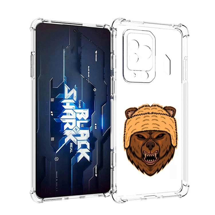 

Чехол MyPads Медведь-в-шапке для Xiaomi Black Shark 5 Pro, Прозрачный, Tocco