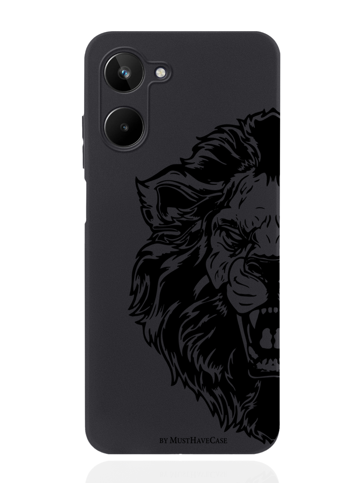 

Чехол MustHaveCase для realme 10 Король Лев черный, Черный;коричневый