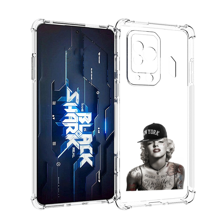 

Чехол MyPads Мерлин Монро с тату женский для Xiaomi Black Shark 5 Pro, Прозрачный, Tocco