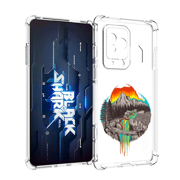 

Чехол MyPads Радужный водопад для Xiaomi Black Shark 5 Pro, Прозрачный, Tocco