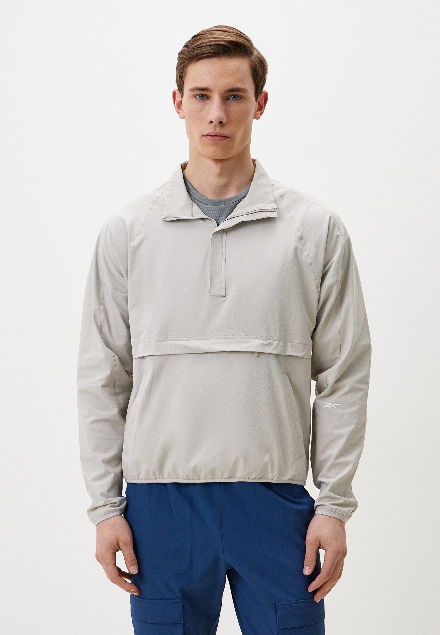 Анорак мужской Reebok Active Collective Skystretch Woven Anorak серый M