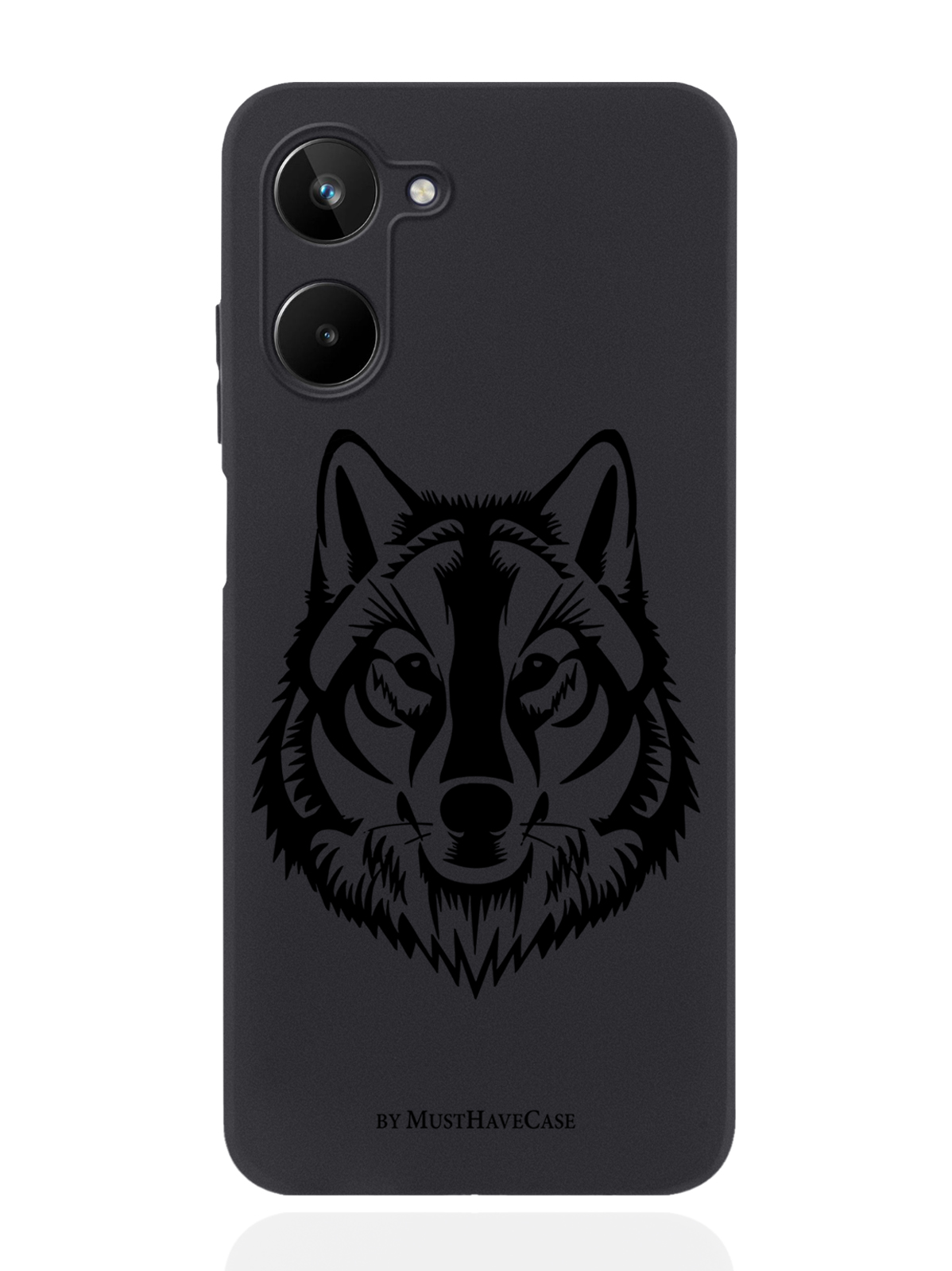 

Чехол MustHaveCase для realme 10 Волк черный