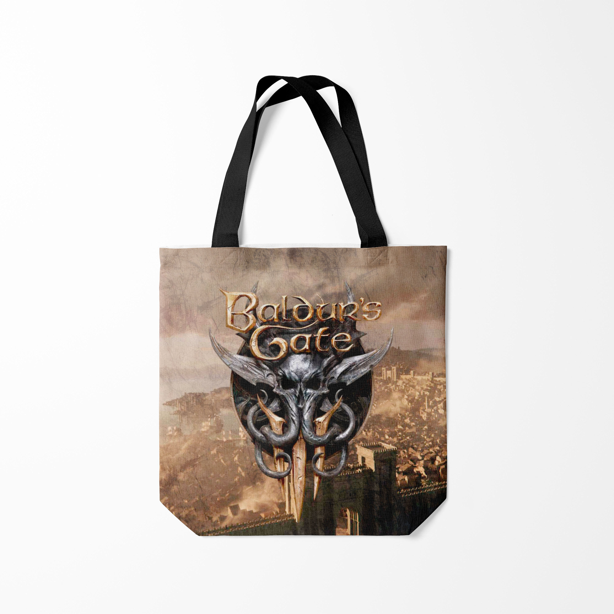 

Сумка шoппер унисекс Burnettie baldurs gate 3, коричневый, baldurs gate 3